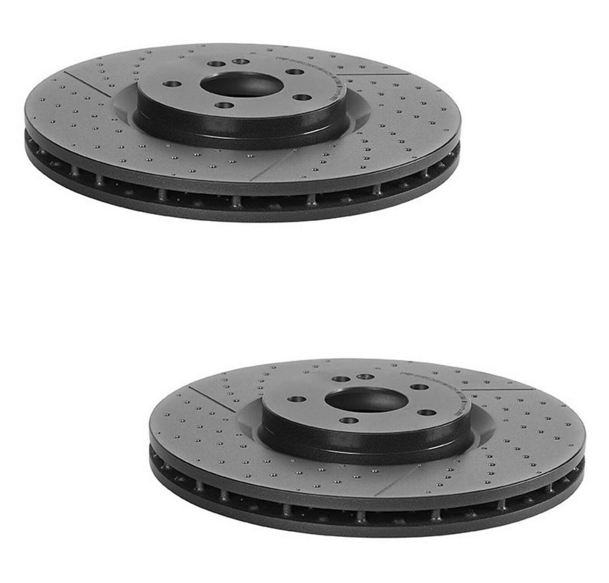 Mercedes Brakes Kit - Brembo Pads and Rotors Front (350mm) (Low-Met) 1764210212 - Brembo 3724648KIT